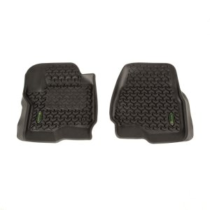 Ford F-550 Floor Liners - Front - Rugged Ridge - Rugged Ridge - Black - `17-`18